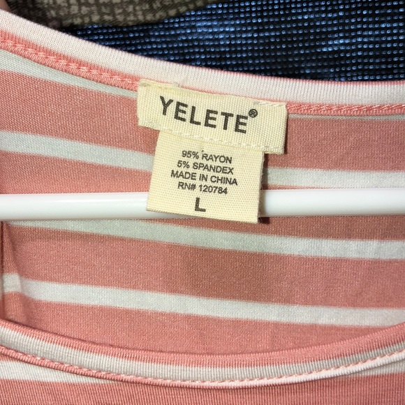 Pink and White Striped Dress - Picture 2 of 2